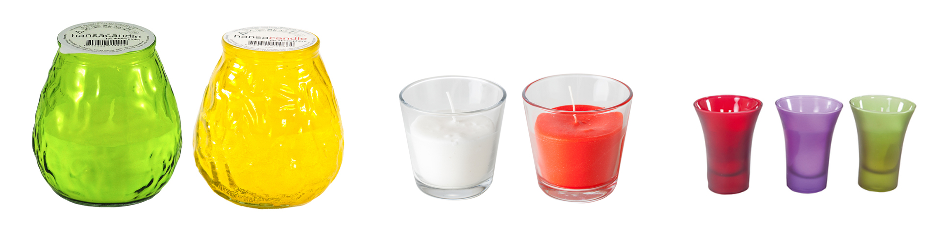 Glass candles